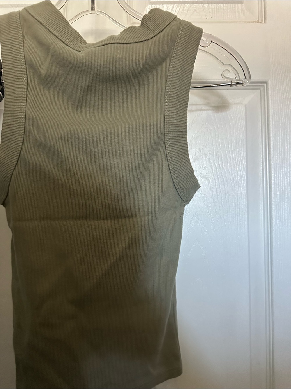 Neuw Olive Ribbed Tank Top - Picture 3 of 5